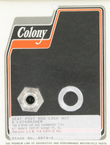 SEAT POST ROD LOCK NUT & LOCKWASHER